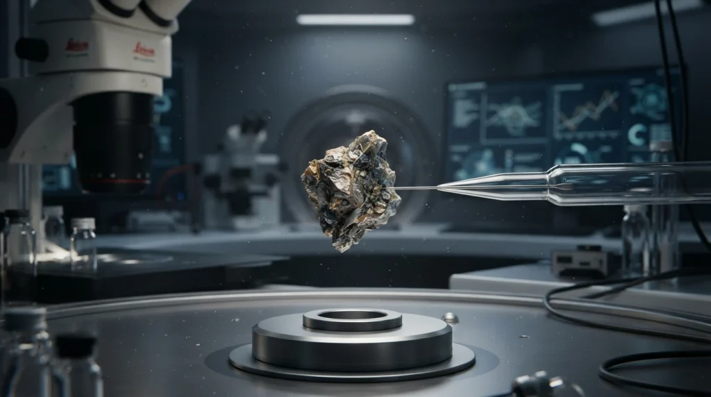 A minute portion, piece, or amount of matter.