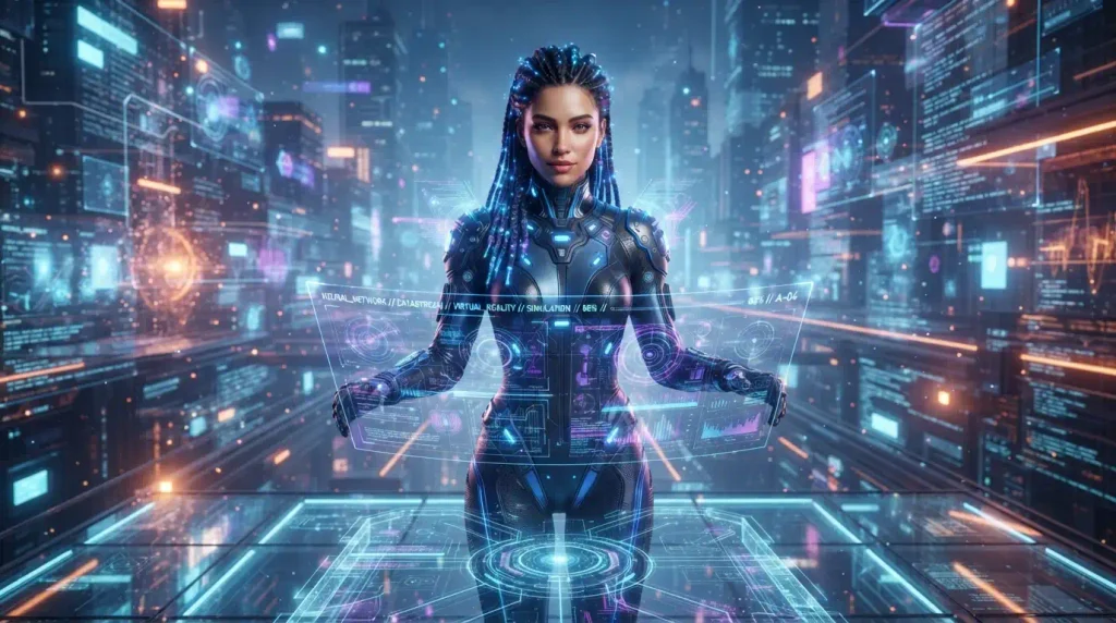 A simulated digital character or person in virtual environments.