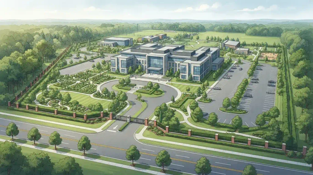 Campus: Formal Institutional Land and Grounds