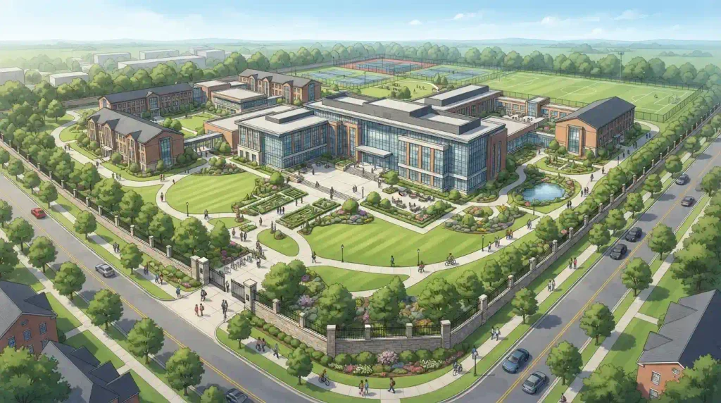 Campus: Institutional Grounds and Educational Spaces