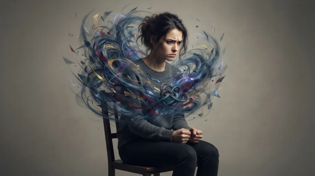  Experiencing an inner physical or emotional turmoi