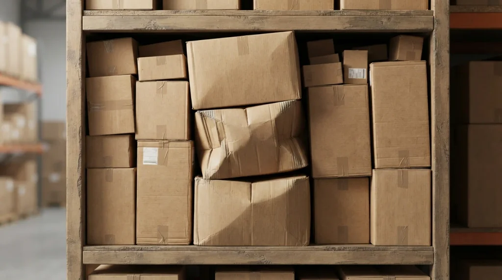 Packed tightly or wedged so that movement is impossible.