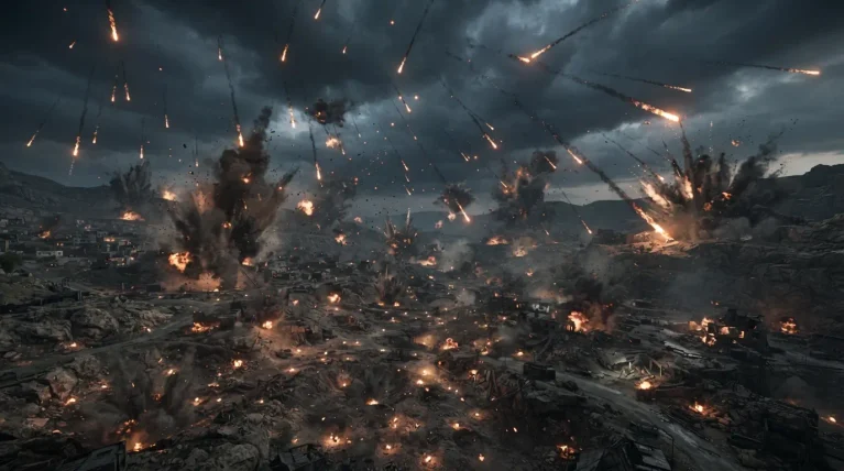 synonym for bombardment