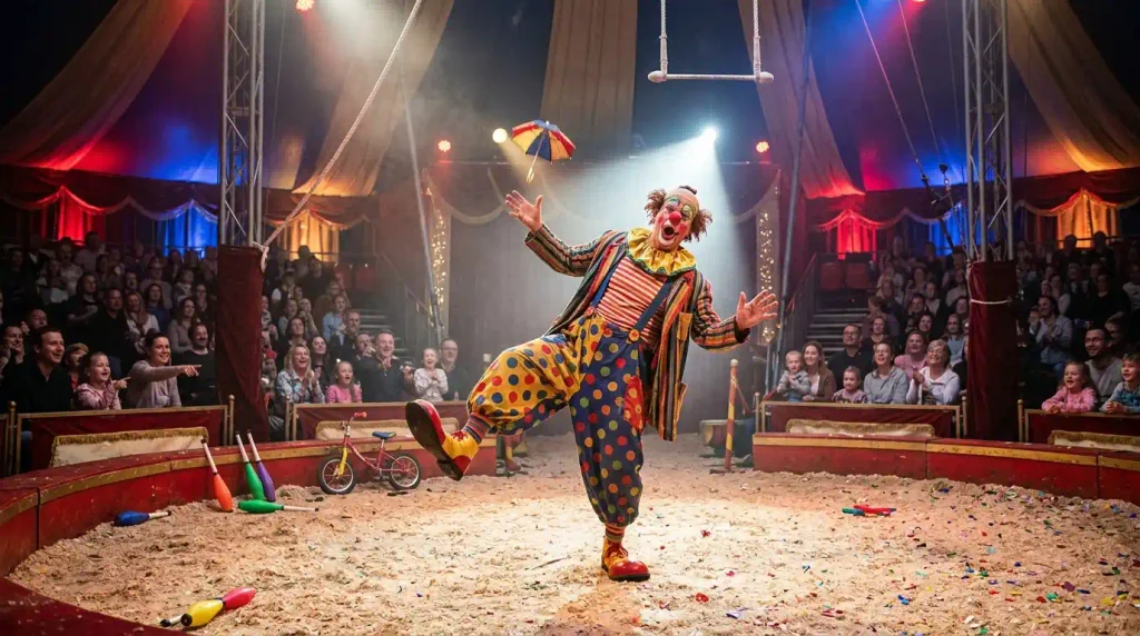 Comedy Through Playful Circus Performance