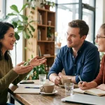 Synonym for conversating